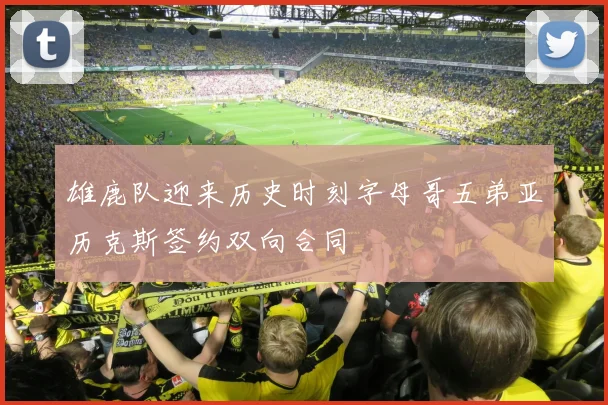 雄鹿队迎来历史时刻字母哥五弟亚历克斯签约双向合同